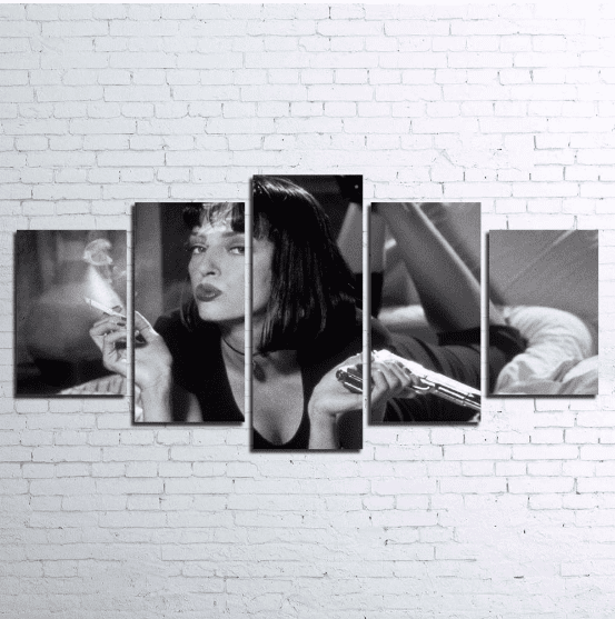 Pulp Fiction Movie Mia Wallace Movie Canvas Wall Art
