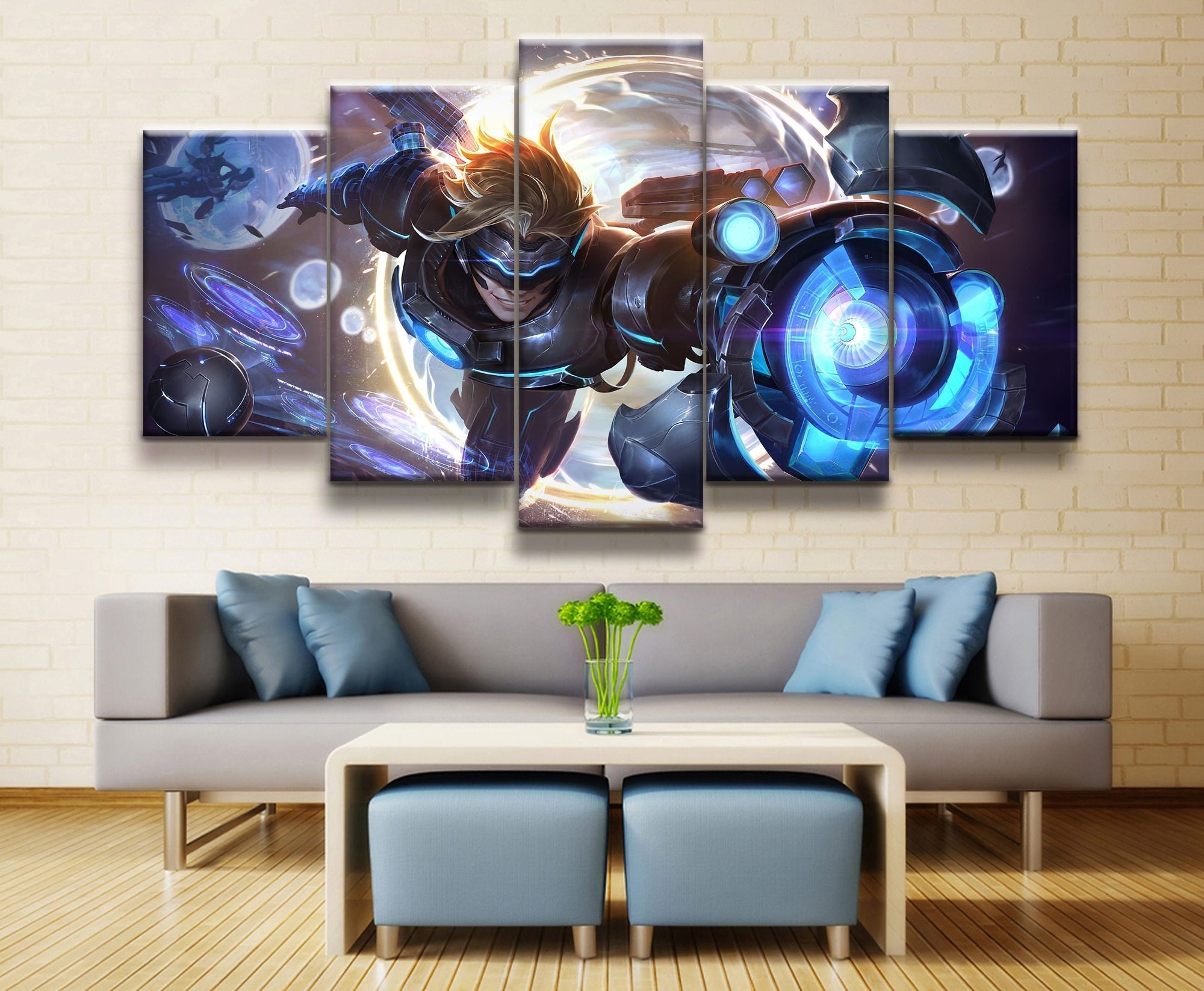 LOL League Of Legends Pulsefire Ezreal Game Canvas Wall Art