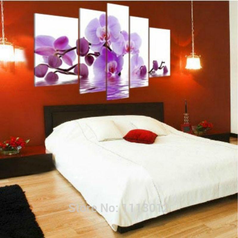 Purple Camellia Flower Nature Canvas Wall Art