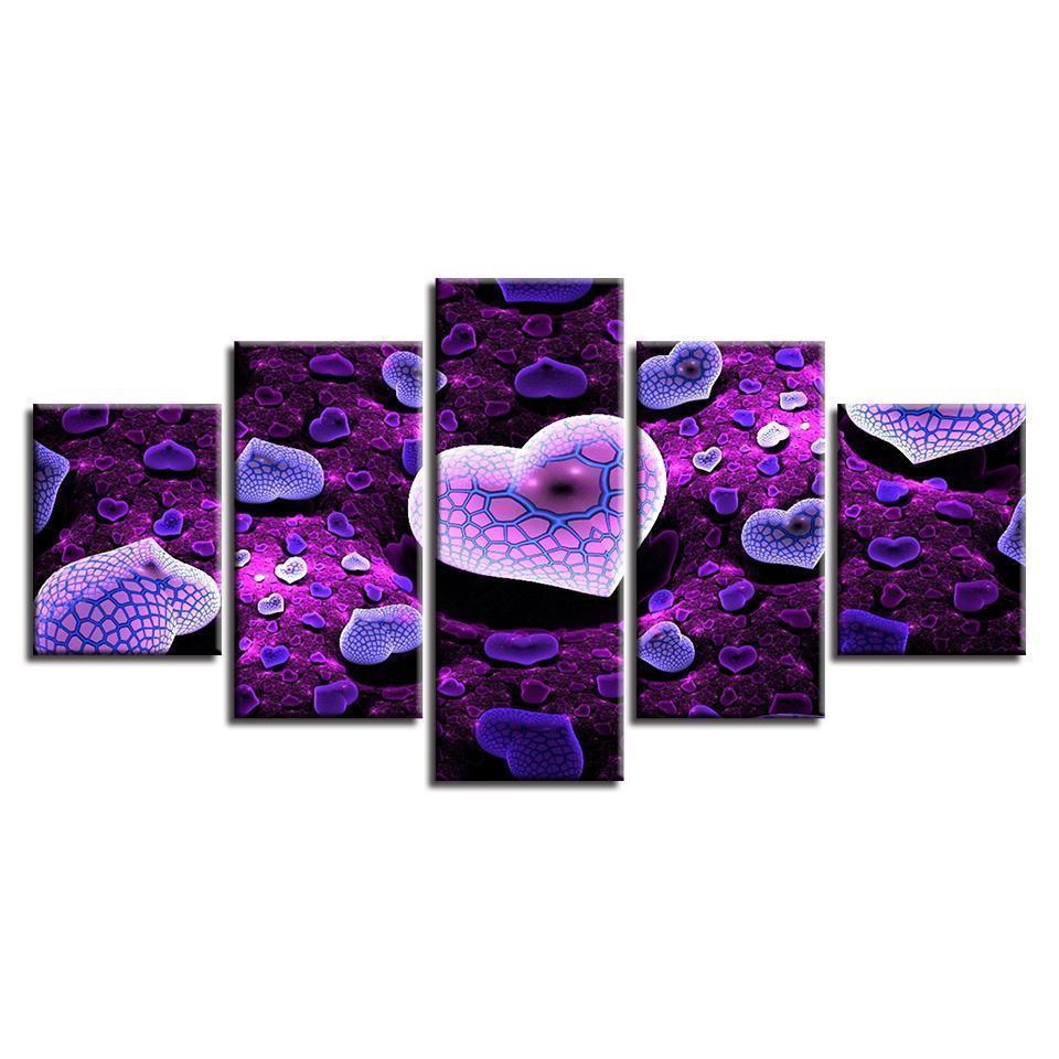 Purple Love Landscape Nature Canvas Wall Art