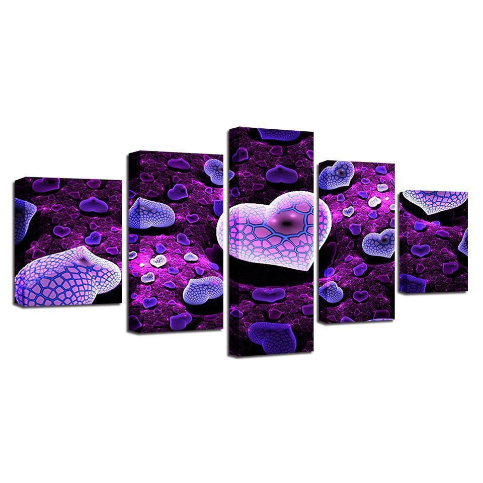 Purple Love Landscape Nature Canvas Wall Art