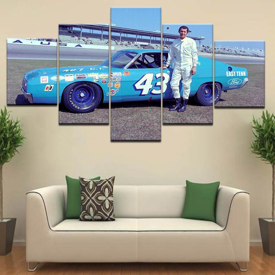 Racing Car 43 Car &amp;amp; Motor Canvas Wall Art