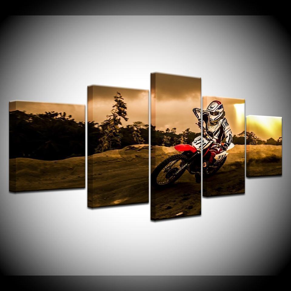 Racing Motorbike Car &amp;amp; Motor Canvas Wall Art