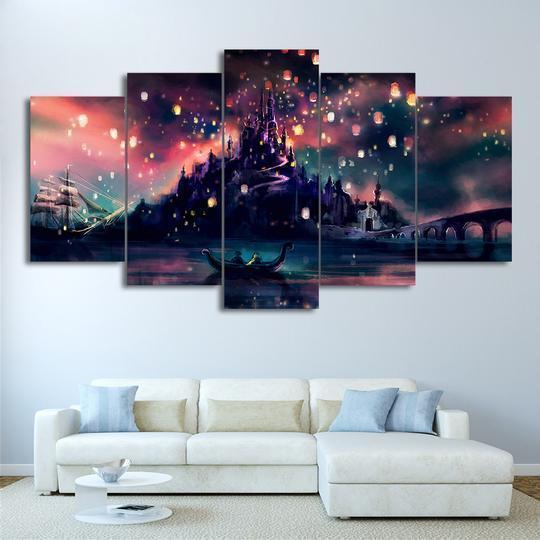 Rapunzel Magic Abstract Canvas Wall Art