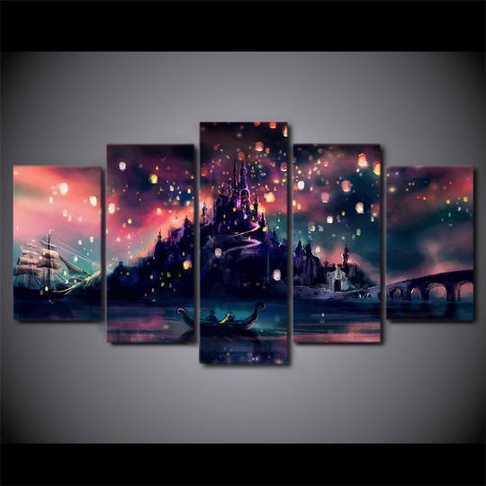 Rapunzel Magic Abstract Canvas Wall Art