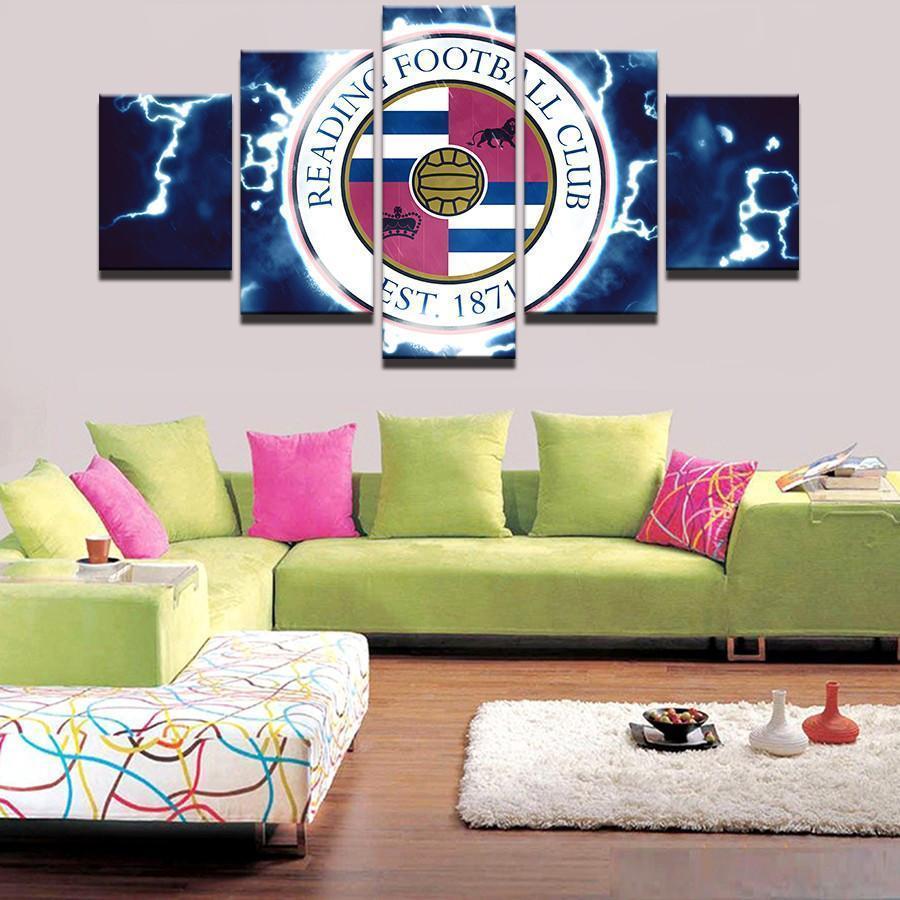Reading Thunder Logo Soccer Canvas Wall Art