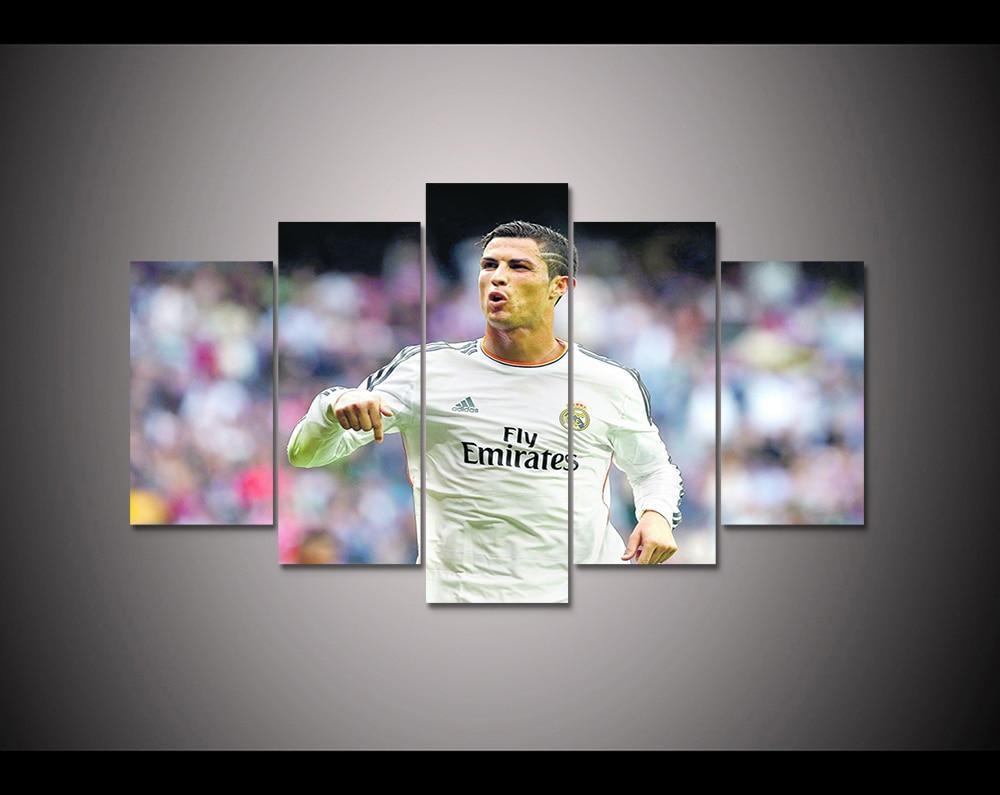 Real Madrid Ronaldo Dissatisfing Celebrity Canvas Wall Art