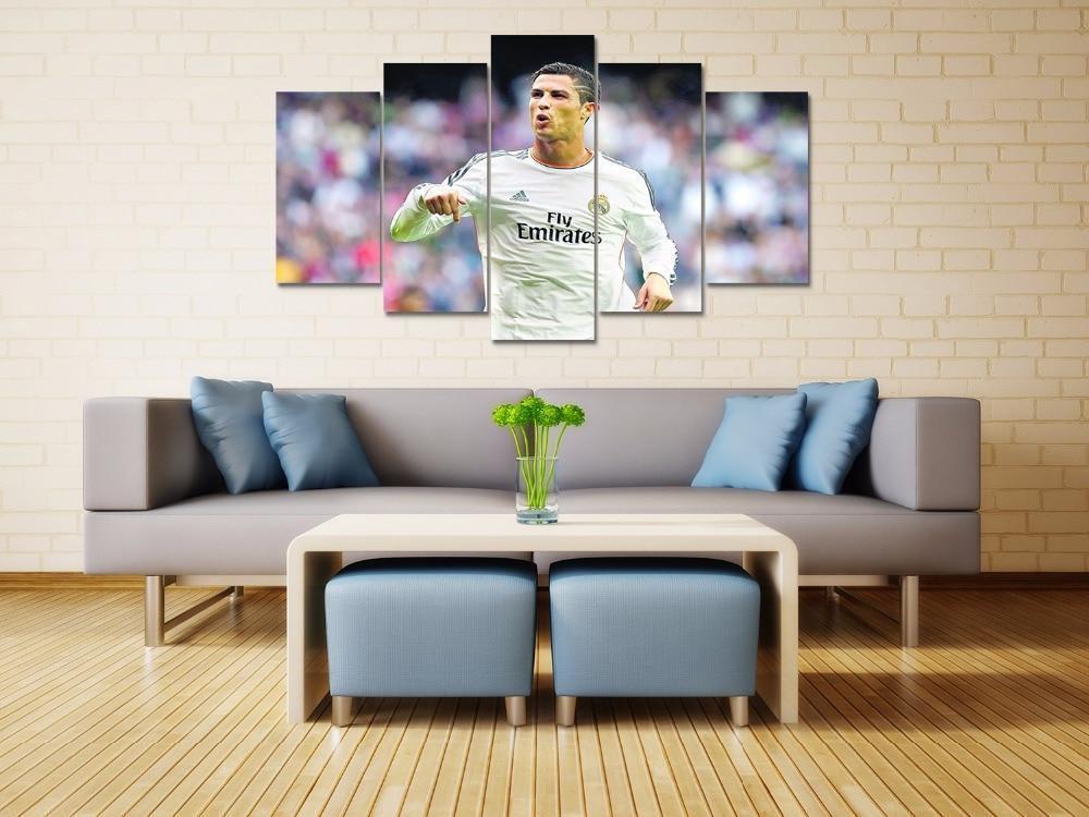 Real Madrid Ronaldo Dissatisfing Celebrity Canvas Wall Art