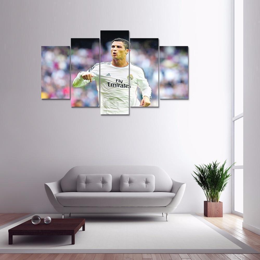 Real Madrid Ronaldo Dissatisfing Celebrity Canvas Wall Art