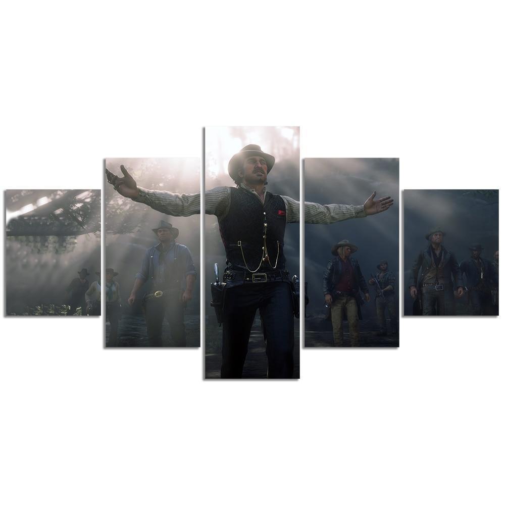 Red Dead Redemption 2 Cut Scene Gaming Canvas Wall Art