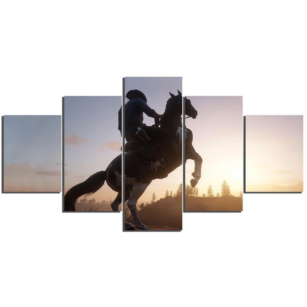 Red Dead Redemption 2 Hold The Reins Gaming Canvas Wall Art
