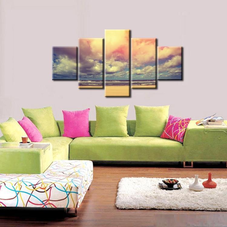 Red Sky Canvas Wall Art