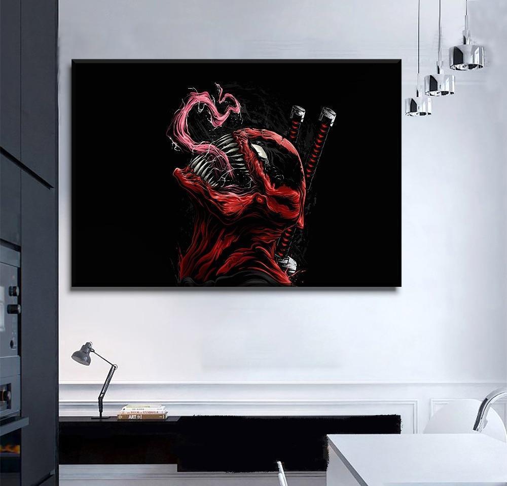 Red Venom Movie Canvas Wall Art