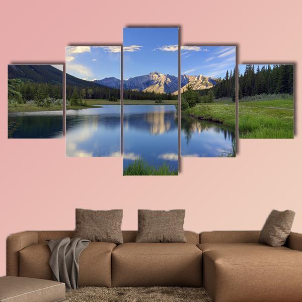 Reflections Into Cascade Ponds Nature Canvas Wall Art