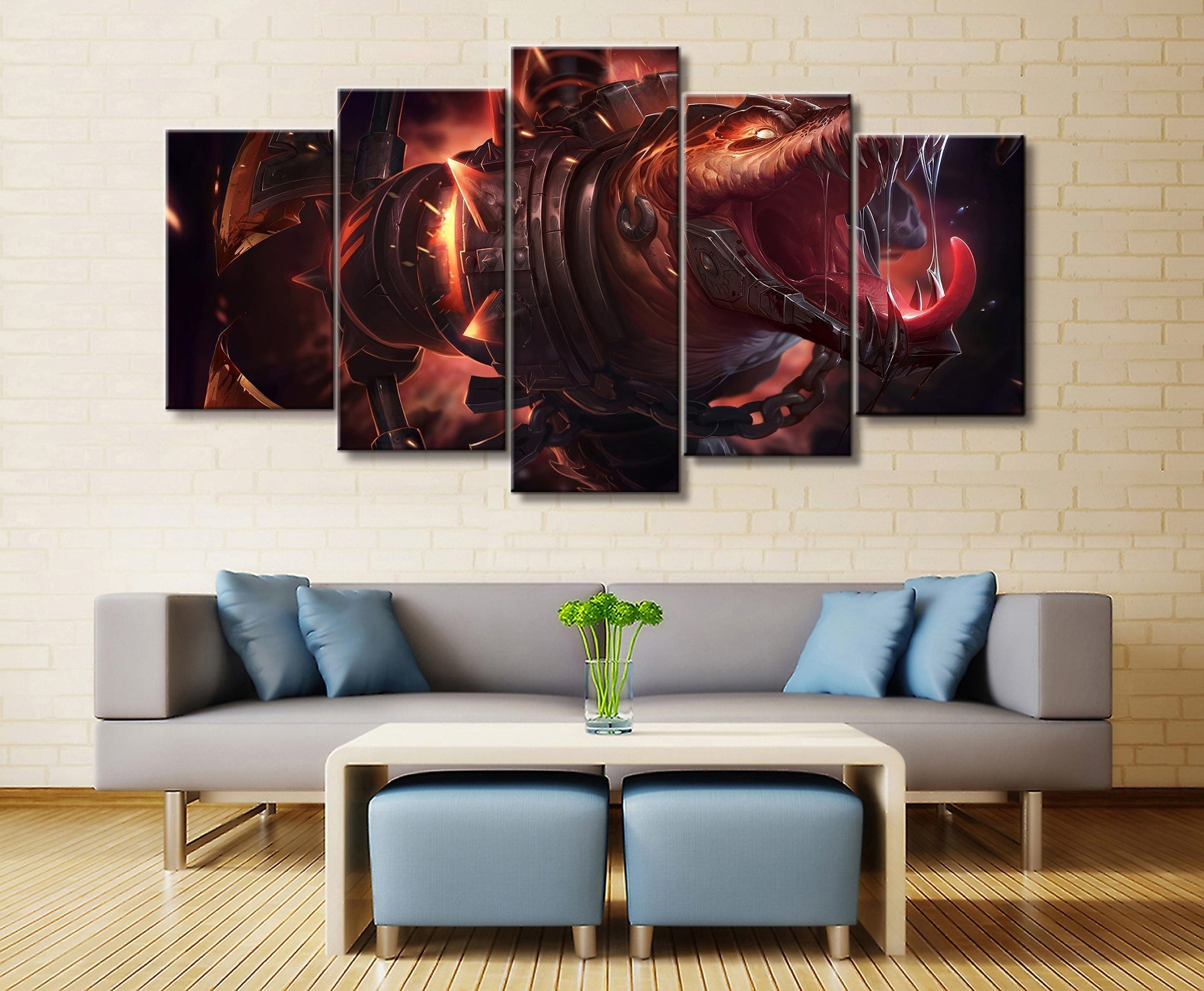 LOL League Of Legends Renekton 2 Gaming Canvas Wall Art