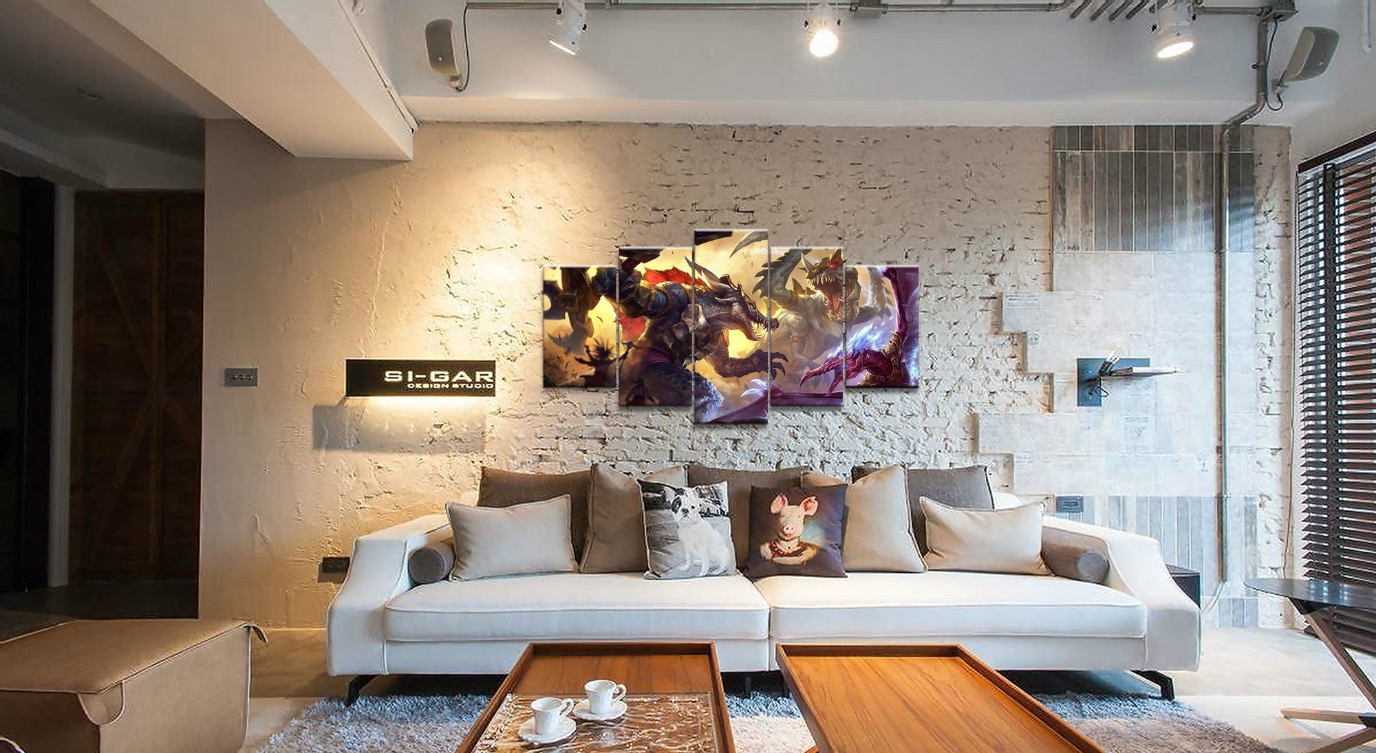 LOL League Of Legends Renekton Gaming Canvas Wall Art