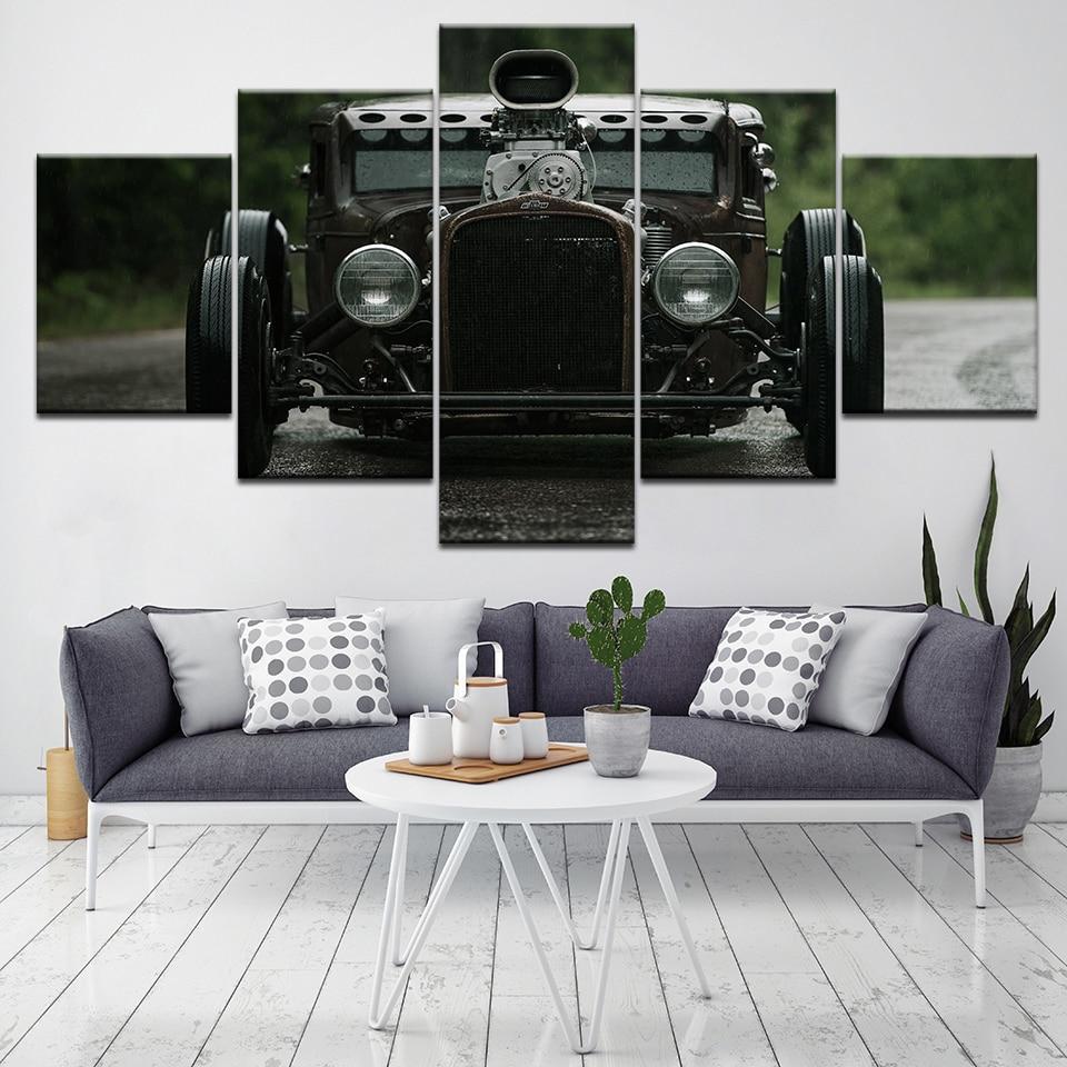 Retro Car &amp;amp; Motor Canvas Wall Art