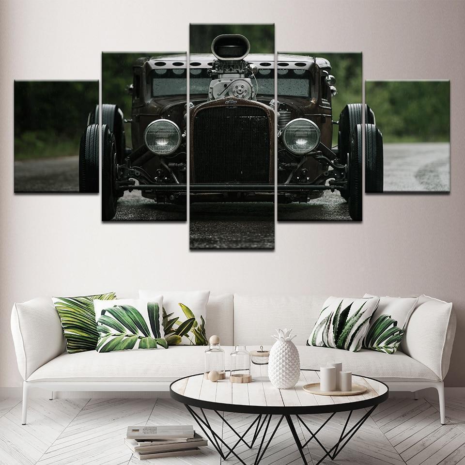 Retro Car &amp;amp; Motor Canvas Wall Art