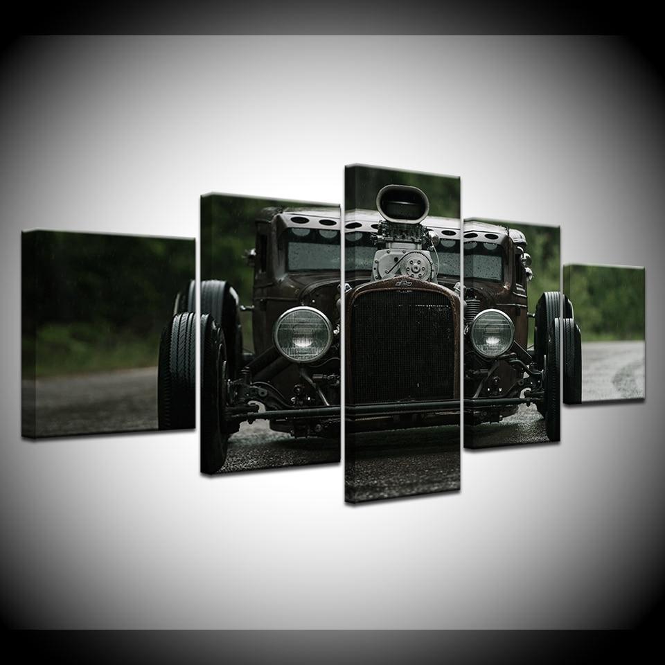 Retro Car &amp;amp; Motor Canvas Wall Art