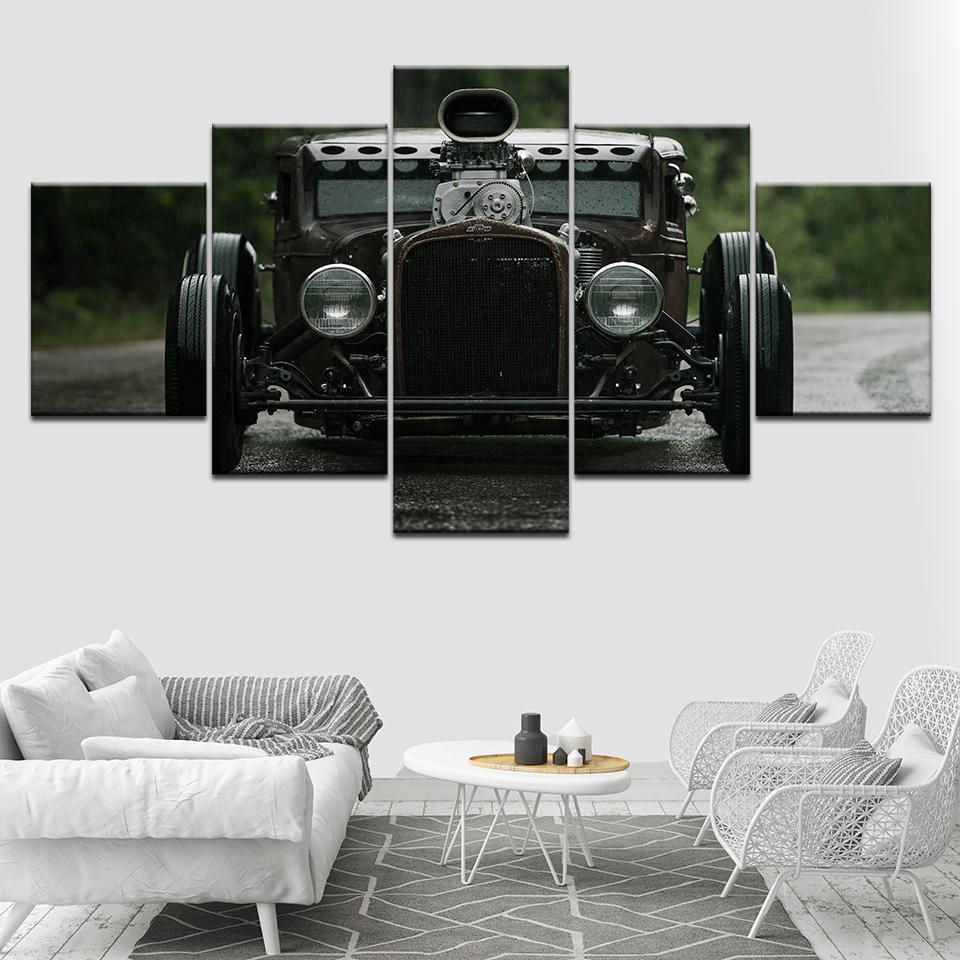 Retro Car &amp;amp; Motor Canvas Wall Art