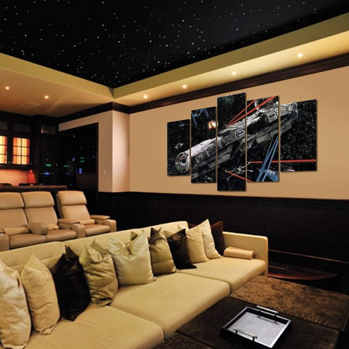 Return Of The Jedi: Millenium Falcon Movie Canvas Wall Art