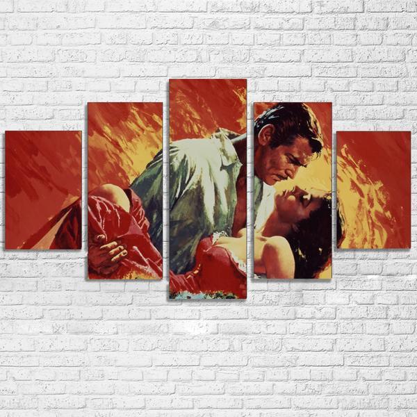 Rhett Butler Scarlet O Hara Gone With The Wind Movie Canvas Wall Art