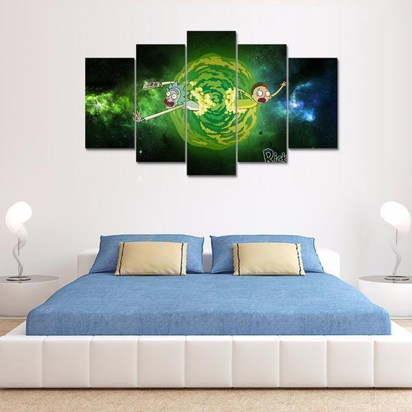 Rick And Morty 07 Anime Canvas Wall Art