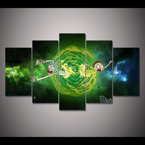 Rick And Morty 07 Anime Canvas Wall Art