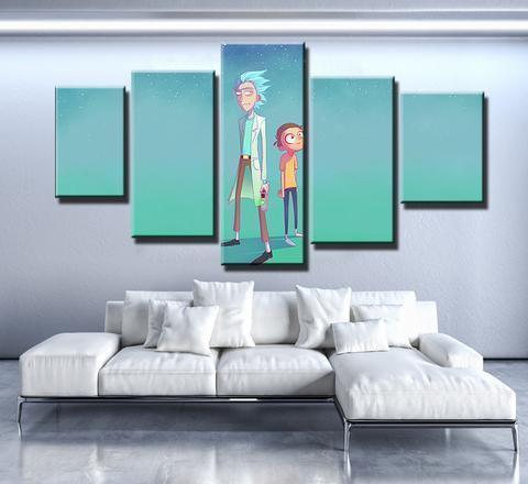 Rick And Morty 1 Cartoon Canvas Wall Art