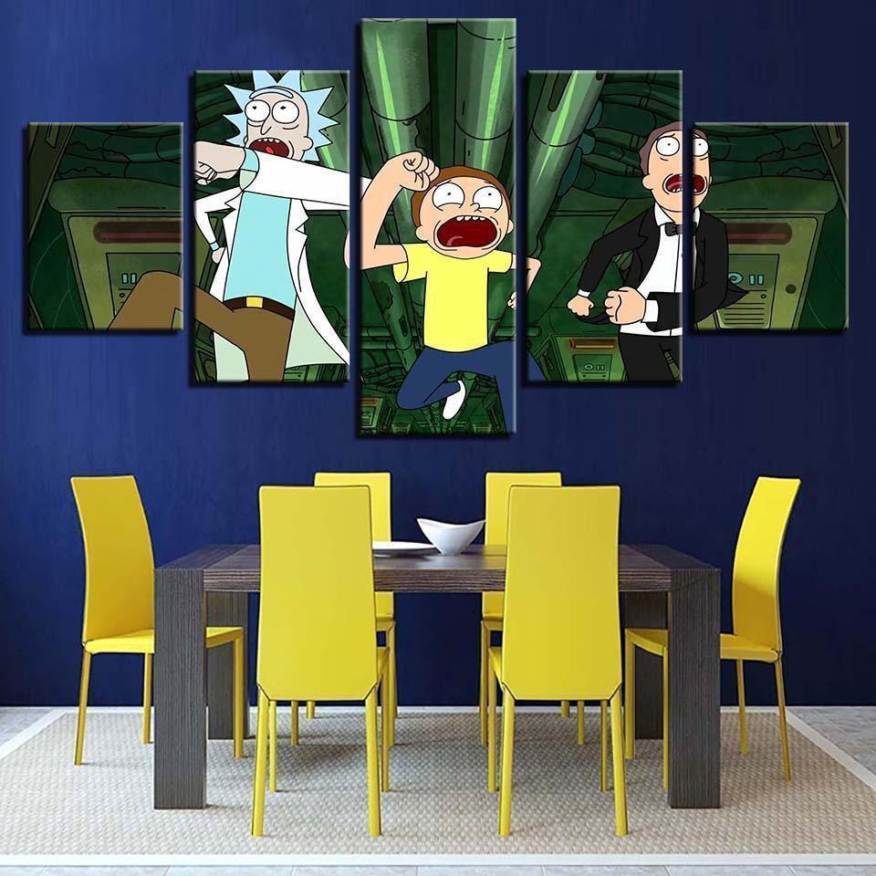 Rick And Morty #14 Cartoon Canvas Wall Art