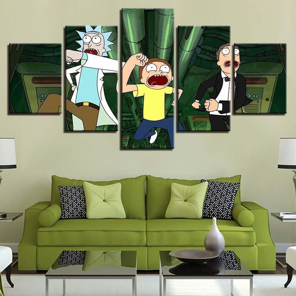 Rick And Morty #14 Cartoon Canvas Wall Art