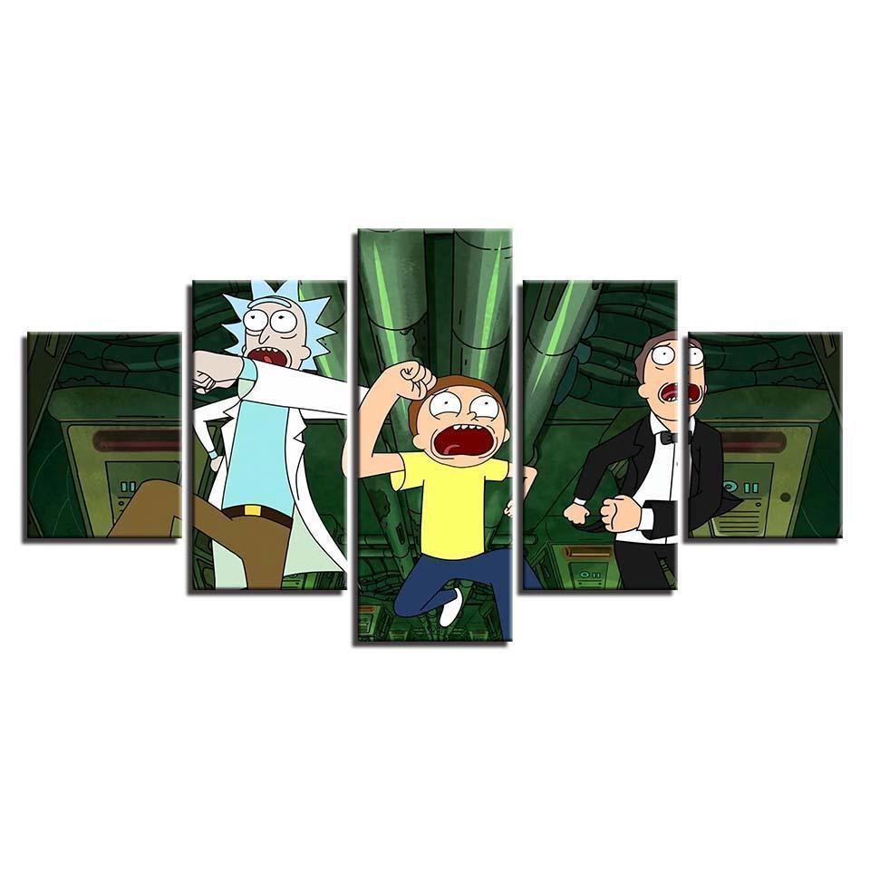 Rick And Morty #14 Cartoon Canvas Wall Art