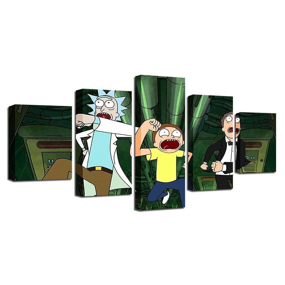 Rick And Morty #14 Cartoon Canvas Wall Art
