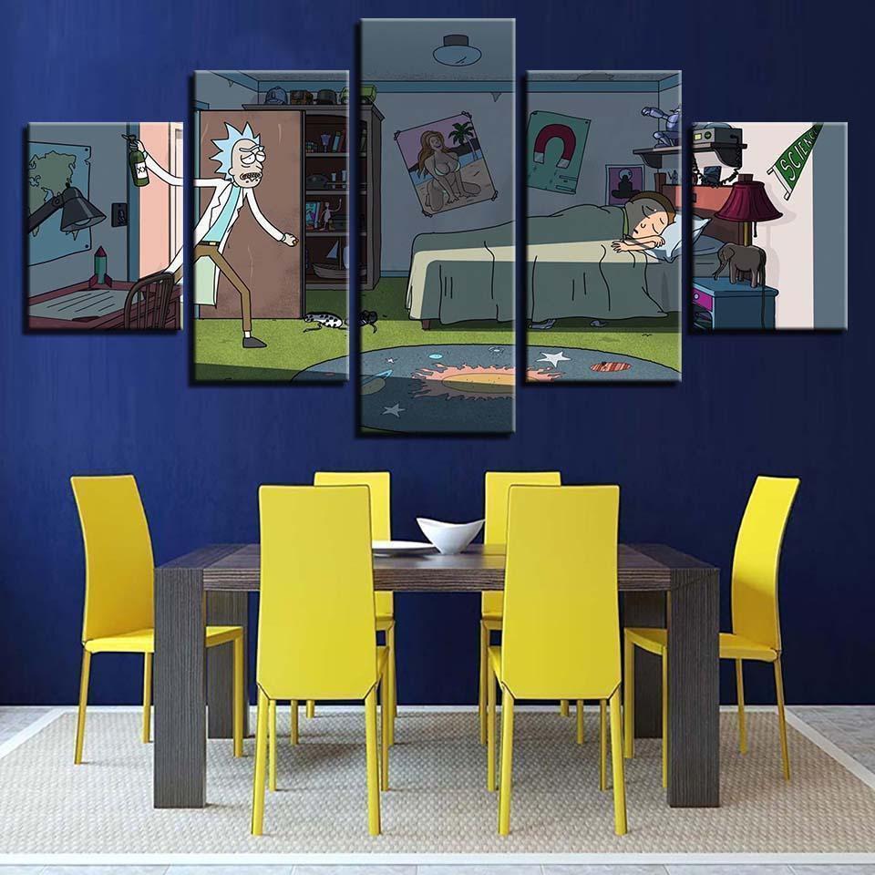 Rick And Morty #16 Cartoon Canvas Wall Art