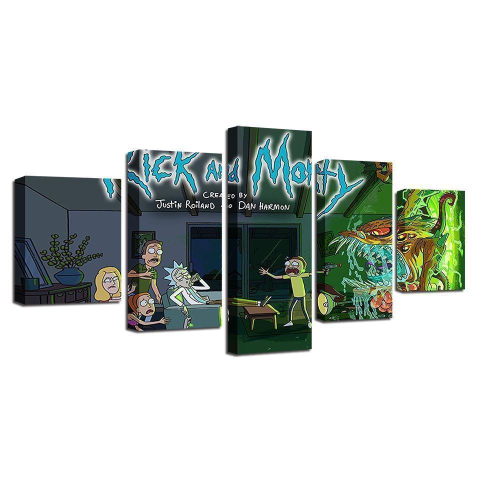 Rick And Morty #17 Cartoon Canvas Wall Art