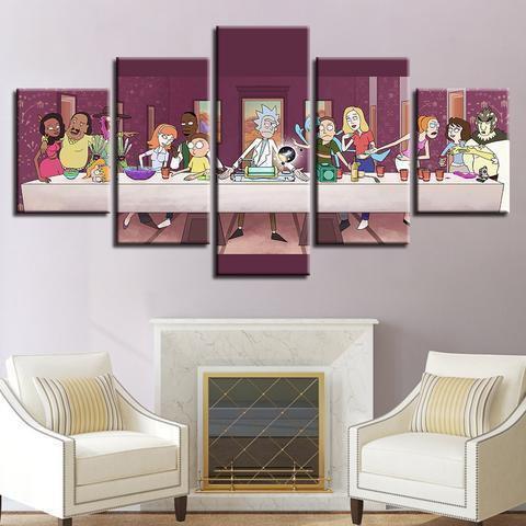 Rick And Morty 2 Cartoon Canvas Wall Art