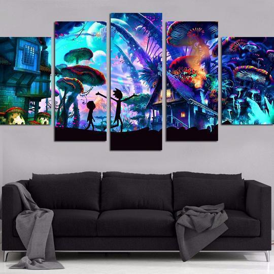 Rick And Morty -cartoon Canvas Wall Art
