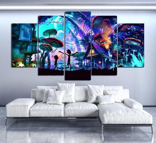 Rick And Morty -cartoon Canvas Wall Art