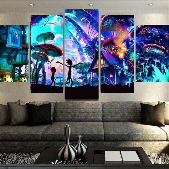 Rick And Morty -cartoon Canvas Wall Art