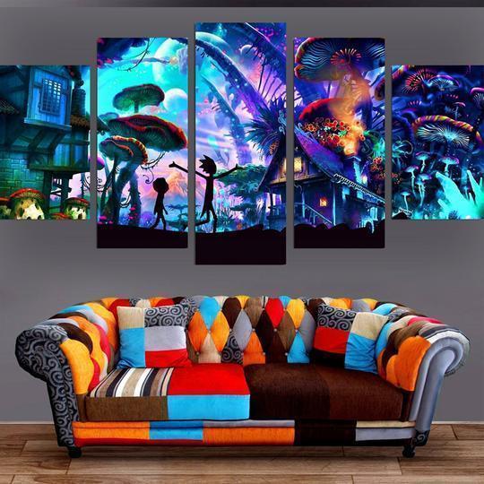 Rick And Morty -cartoon Canvas Wall Art