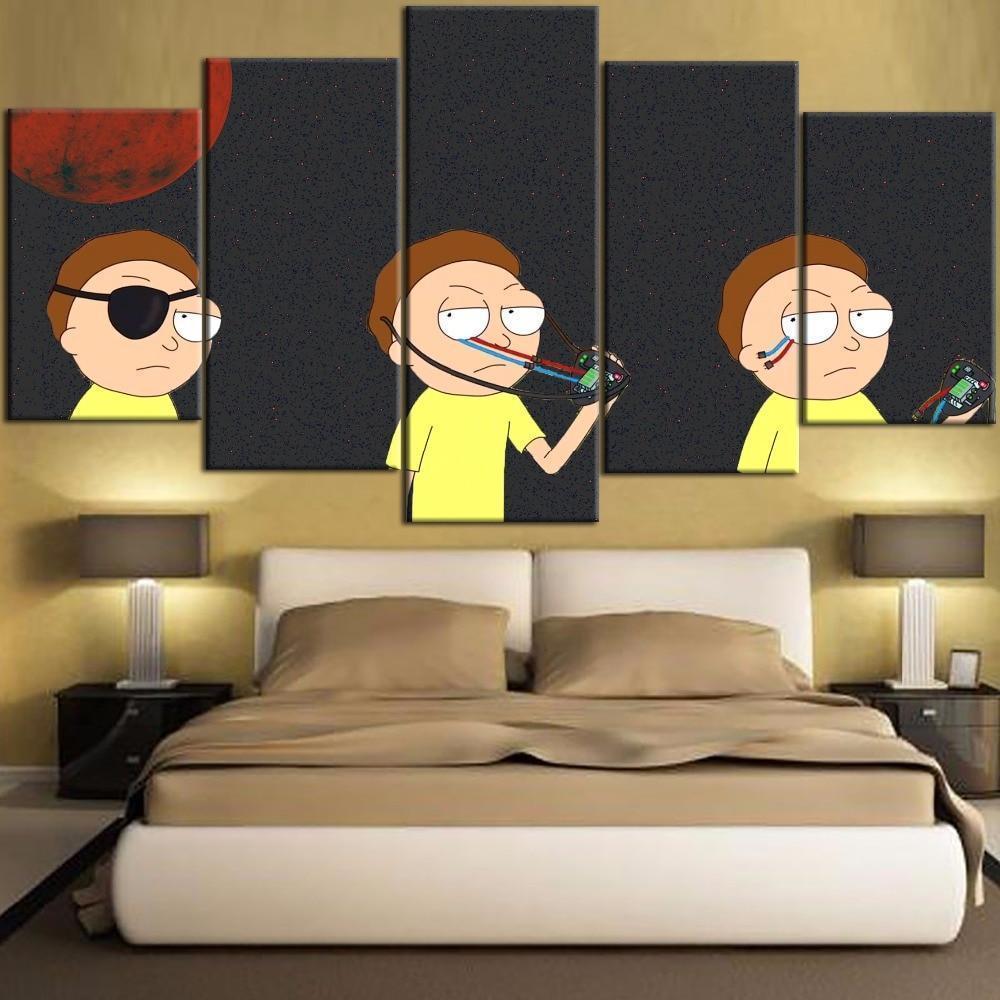 Rick And Morty Evil Morty 1 Cartoon Canvas Wall Art