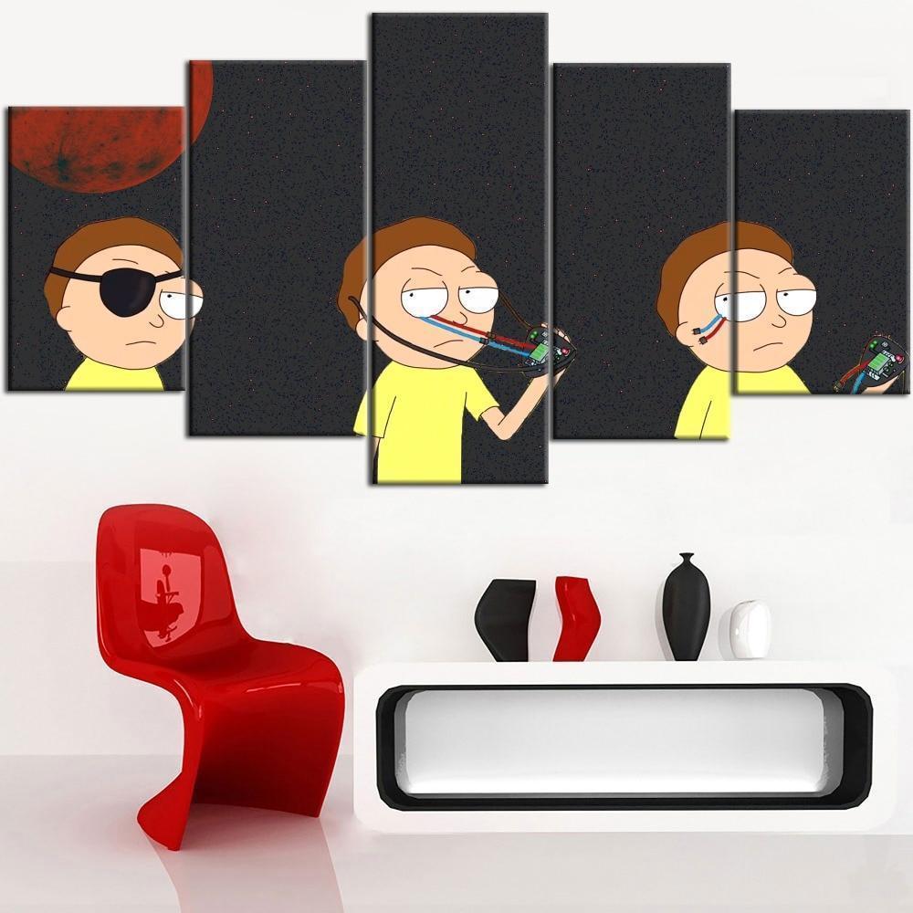 Rick And Morty Evil Morty 1 Cartoon Canvas Wall Art