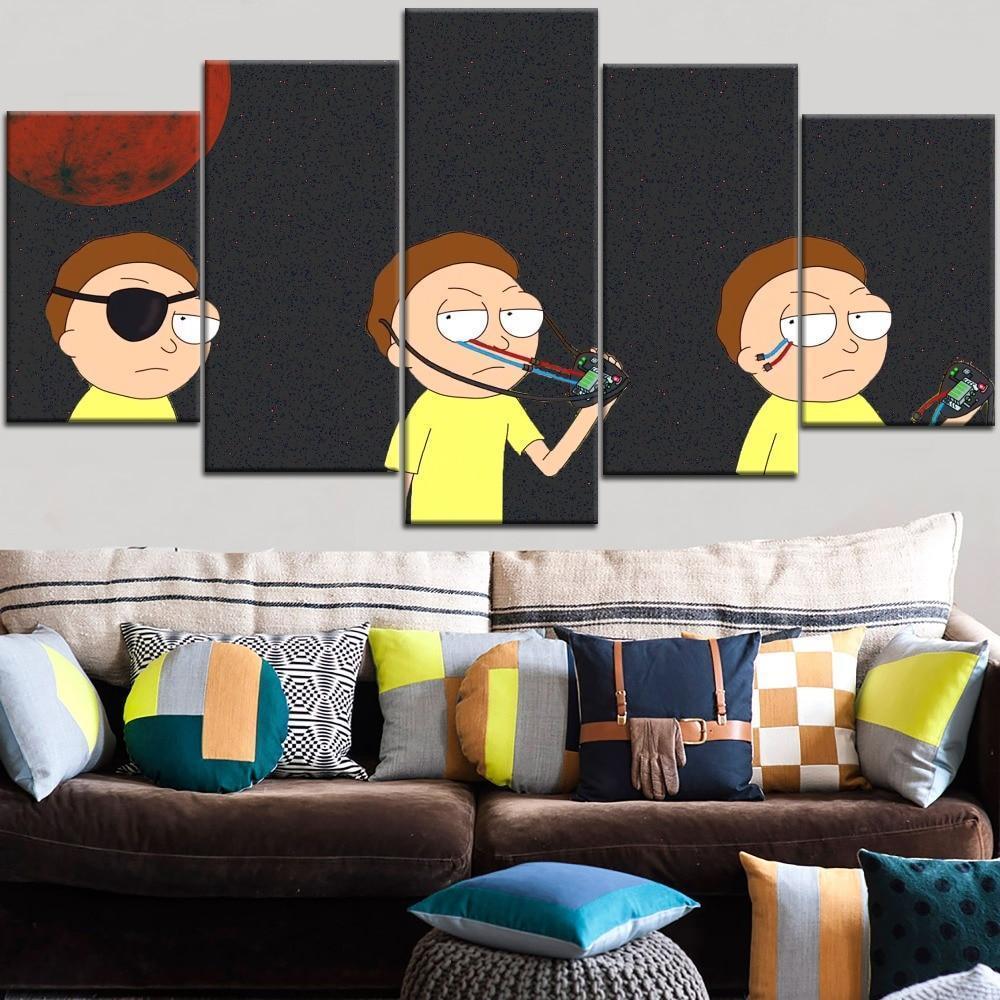 Rick And Morty Evil Morty 1 Cartoon Canvas Wall Art
