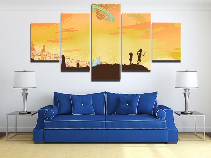 Rick And Morty Poster 11 Cartoon Canvas Wall Art
