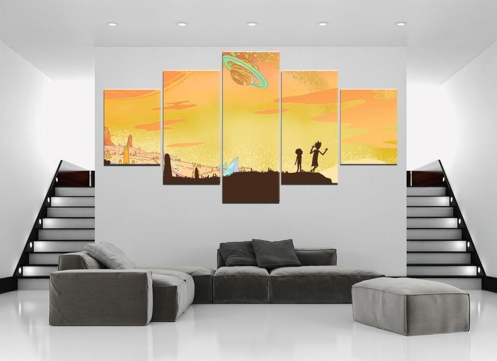 Rick And Morty Poster 11 Cartoon Canvas Wall Art