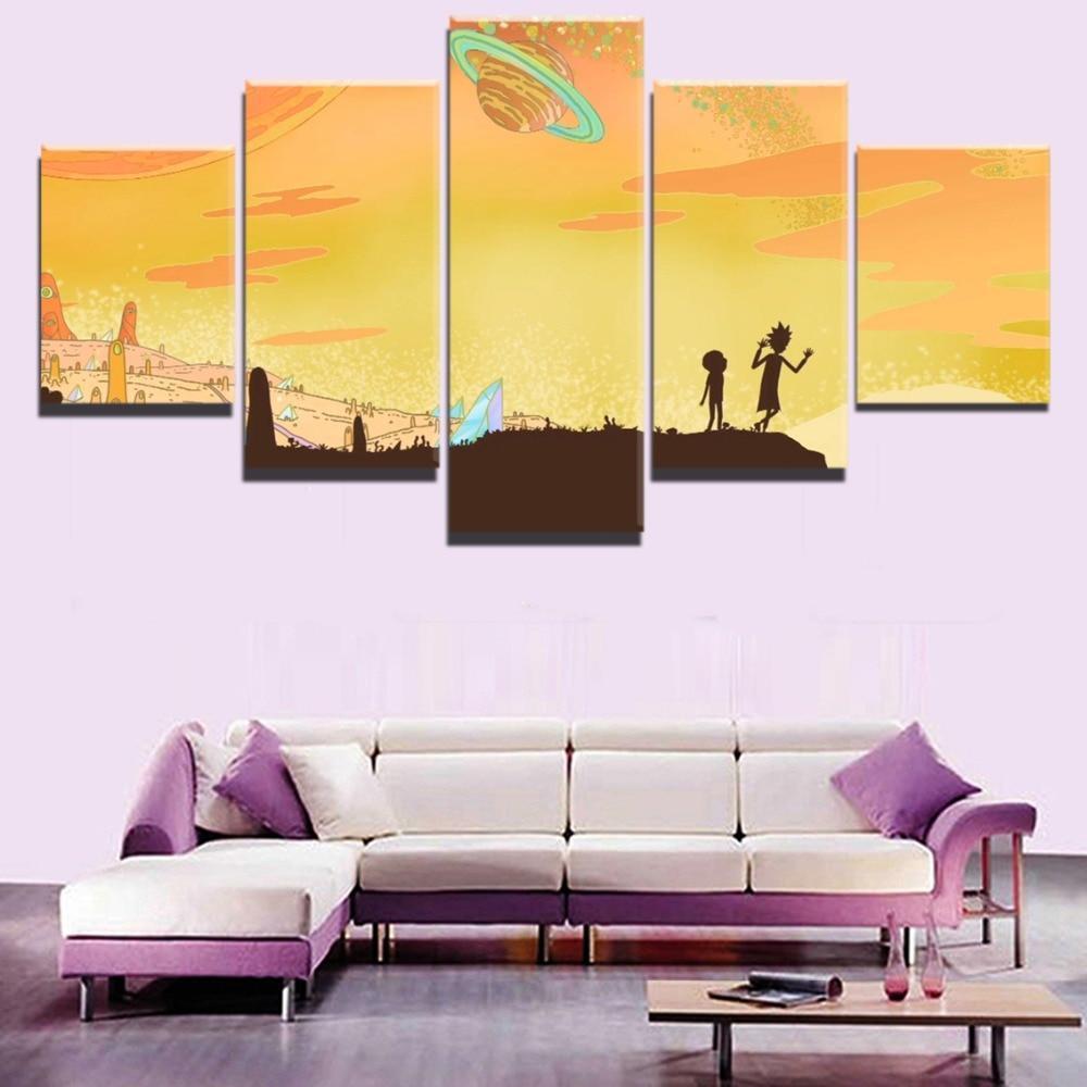 Rick And Morty Poster 11 Cartoon Canvas Wall Art