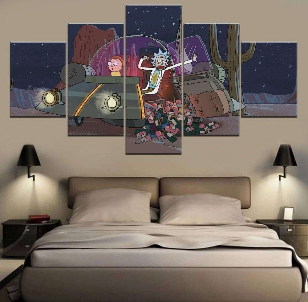 Rick And Morty Poster 12 Cartoon Canvas Wall Art