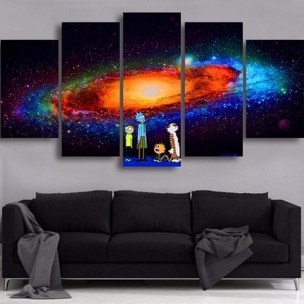 Rick &amp;amp; Morty Inspired 10 Cartoon Canvas Wall Art