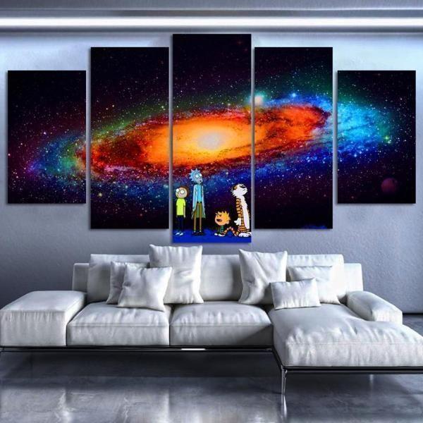 Rick &amp;amp; Morty Inspired 10 Cartoon Canvas Wall Art