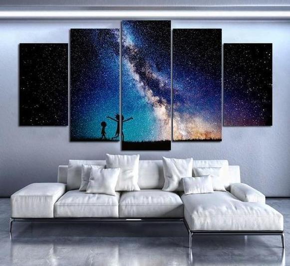 Rick &amp;amp; Morty Inspired 19 Cartoon Canvas Wall Art